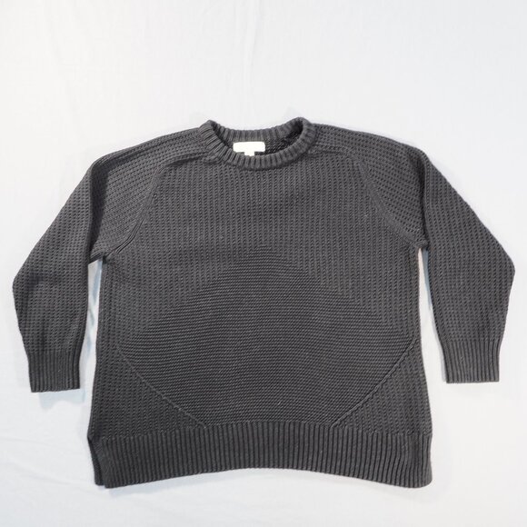 Michael Kors Sweater Women Extra Large Black Chunky Cable Knit Oversized Loose - Picture 1 of 9